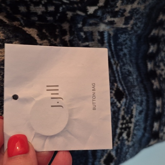 NWOT J Jill Long Duster Cardigan Heavy Fairisle Southwestern Wool Blend - Picture 6 of 7